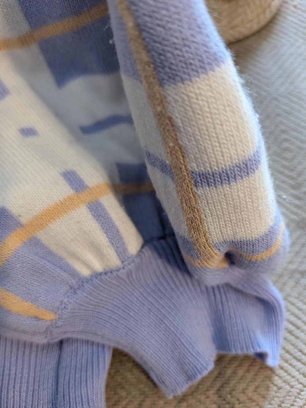 Heartbreak Lilac Plaid Crewneck Sweater - Picture 5 of 7